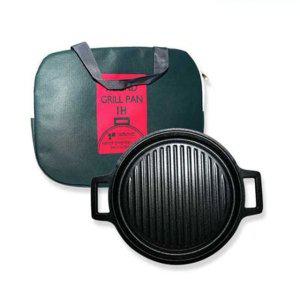 구이팬 불판 주물팬 그릴팬 고기 인덕션 구이판 23cm