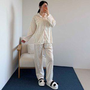 코지베리딸기잠옷 홈웨어 파자마세트 수면 긴팔긴바지