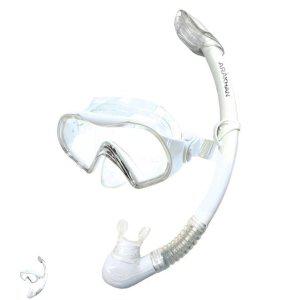 물안경마스크 수영 풀페이스 어린이 수중호흡 스노쿨링마스크 스노클링세트 시니어 수경 화이트