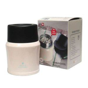 보온죽통 아이보리 밀리터리 350ml 국통 도시락통