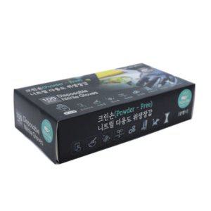 100p 주방 크린손 니트릴장갑 장갑 일회용 M 위생