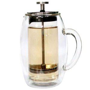 유리 600ml 여과기 프레스 메이커 진공 커피