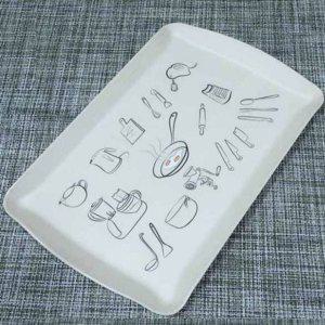 39cm 트레이 멜라민 카페 과일 쟁반 서빙 1P