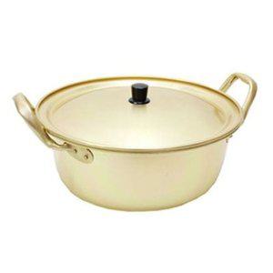 노란 찌게 16cm 라면 양수 냄비 양은 대성