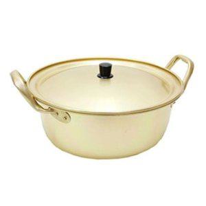 냄비 찌게 노란 20cm 라면 대성 양은 양수