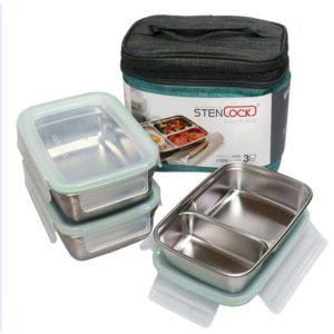 찬합 QZ 도시락통 3단 세트 스텐락 도시락 런치박스