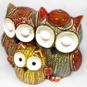 부엉이 미니어처 집꾸미기 3P 인테리어장식품 장식품