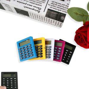 휴대용 소형 계산기 간편 포켓 흑색 미니