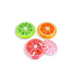 과일 모양 알약 보관함 7구 휴대용 케이스 건강 관리 용품