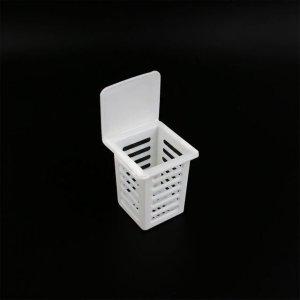 저장 용기 사각 수납함 부착식 물빠짐 케이스 정리함 주방 욕실 소품정리 박스