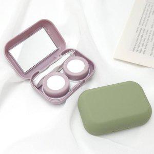 마카롱 렌즈 보관함 통 케이스세트 뽁뽁이
