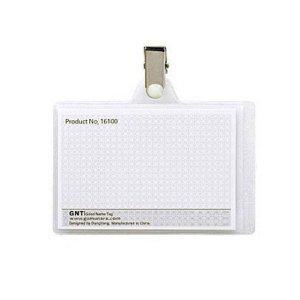 가로형 집게 명찰 고무제 표시용품 10개입