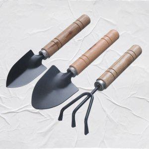원목 원예 도구 삽 정원용 가드닝 기구 조개잡이 호미 모종삽