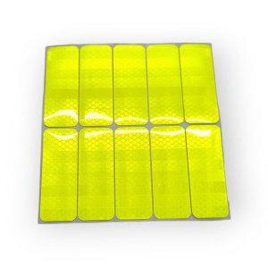 고휘도 반사형 벌집 스티커 다용도 10P 그린 색상
