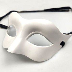 무도회 파티 화이트 가면 특별한 행사용 축제 의상