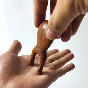 원목 얼굴 마사지 지압기 눈 괄사 도구 피부 마사지기 지압