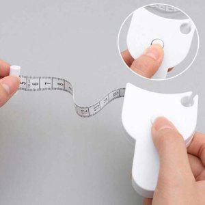 미니줄자 허리둘레 측정용 양면 눈금 줄자 피팅 측정 도구