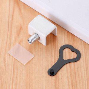 창문 잠금장치 미닫이문 안전장치 소형 걸쇠 스토퍼 창틀