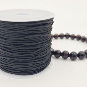 DIY 팔찌 만들기 재료 고무줄 블랙 탄성 줄 20m 염주 공예 부자재