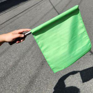 체육대회 응원 깃발 그린 컬러 스포트 행사