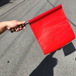 체육대회 응원 깃발 레드 컬러 팀