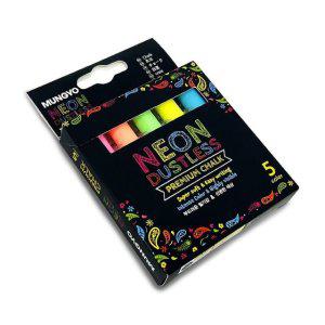 네온 색상 분필 먼지 없는 칠판 회의용 학습용