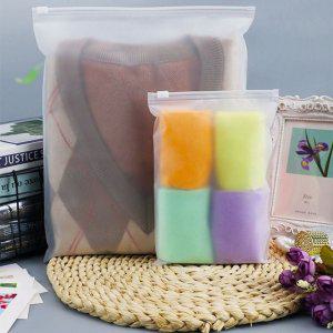 여행용 방수 파우치 지퍼백 포장 정리함 반투명 17X25cm