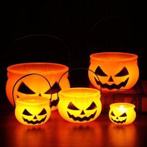 할로윈 호박 바구니 대형 답례품 파티용 바스켓 13.5cm 장식용 소품