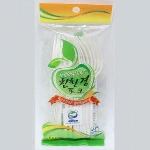 일회용 플라스틱 포크 홈카페 베이커리용 식기