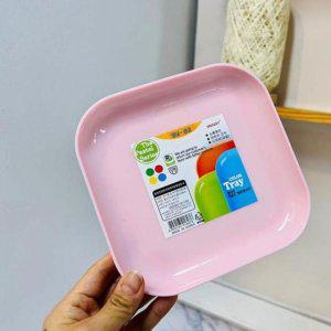 서빙용 정사각 쟁반 3P 중형 16x16cm 나무 트레이 식사