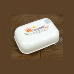 비누용기 뚜껑형 플라워 비누받침 비누홀더 세탁소품 비누정리박스