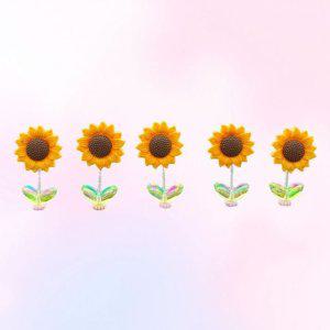 해바라기 자동차 대시보드 장식 행운 미니 썬바이저 장식용품