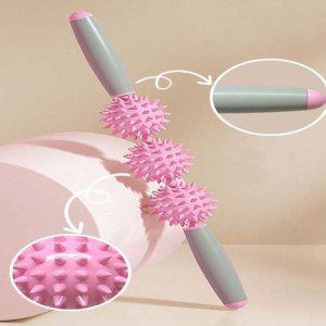 다리 요가 종아리 마사지 롤링 스틱 마사지봉 3구 기구 홈트레이닝 마사지기