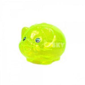 형광 투명 돼지저금통 중형 인테리어 소품 저금통