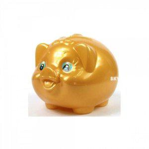 황금색 돼지저금통 중형 2P 인테리어 동전통 귀여운 동전 저금통