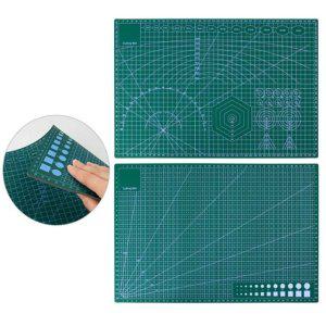 양면 고무 커팅 매트 녹색 책상 깔개 A3 두께 플로어