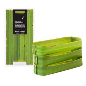 바나나잎 디자인 트레이 접시 간식 스낵 소품용