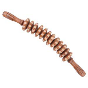 원목 회전형 마사지기 뱃살 종아리 롤러 핫팩