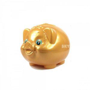 황금색 인테리어 돈통 18x21x16cm 귀여운 돼지 저금통 재테크 소품