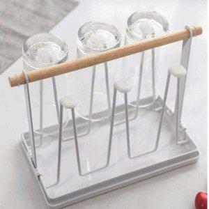 주방 맥주컵 정리 트레이 유리컵 건조대 물빠짐 수납