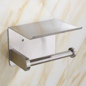 욕실 화장실 휴지걸이 수납선반형 방수 화장지 거치대 편리한 휴지 걸이