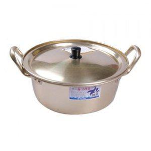 양은 조리냄비 20cm 찌개 용기 노란 양수 냄비 라면