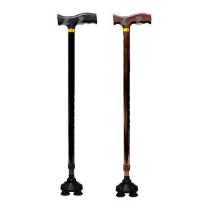 접이식 4발 보행 지팡이 노인용 알루미늄 보조기구