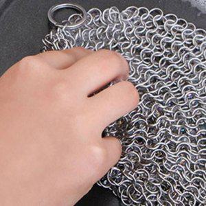 스텐 수세미 주방 설거지용 먼지 제거 15cm 반영구 스텐링 스펀지 세척용