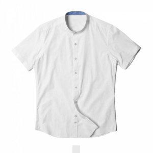 반팔와이셔츠 빅사이즈 화이트 차이나카라 남자셔