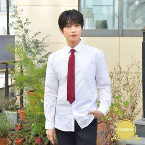 빨강체크 스판 졸업사진 여자교복 졸사 셔츠 교