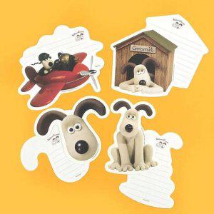 편지지 WL 월레스그로밋 디자인 랜덤 편지용 용지 묶음