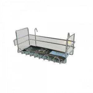 스텐 주방 걸이형 수납랙 1단 키친 정리용품 다용도 주방선반