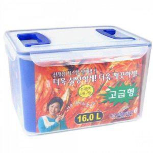 김치 보관 용기 직사각형 16L 핸들형 김치통 저장