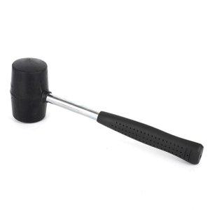 다용도 고무 해머 공예 도구 마루 시공용 쇠 손잡이 고무망치